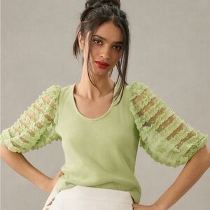 Dolan Ruffle Sleeve Top